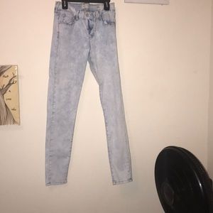 Whitewash jeans
